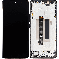 OLED Assembly With Frame Compatible For Xiaomi Redmi Note 13 Pro Plus (Refurbished) (Black)