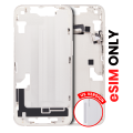 Mid-Frame Housing With Power And Volume Button Compatible For iPhone 14 (US Version) (Aftermarket Plus) (Starlight)