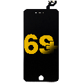LCD Assembly With Steel Plate Compatible For iPhone 6S Plus (Premium) (Black)