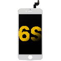 LCD Assembly With Steel Plate Compatible For iPhone 6S (Premium) (White)