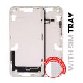 Mid-Frame Housing With Power And Volume Button Compatible For iPhone 14 Plus (International Version) (Used OEM Pull: Grade A) (Starlight)