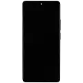 OLED Assembly With Frame Compatible For Xiaomi Redmi Note 13 Pro 4G / Xiaomi Poco M6 Pro 4G (Refurbished) (Midnight Black)
