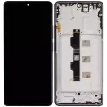 OLED Assembly With Frame Compatible For Xiaomi Redmi Note 13 Pro 4G / Xiaomi Poco M6 Pro 4G (Refurbished) (Midnight Black)