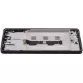 OLED Assembly With Frame Compatible For Xiaomi Redmi Note 13 Pro 4G / Xiaomi Poco M6 Pro 4G (Refurbished) (Midnight Black)