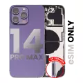 Back Housing W/ Small Pre-Installed Compatible For iPhone 14 Pro Max (U.S Version) (Used OEM Pull: Grade C) (Deep Purple)