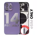 Back Housing W/ Small Pre-Installed Compatible For iPhone 14 Pro Max (U.S Version) (Used OEM Pull: Grade B) (Deep Purple)