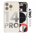 Back Housing W/ Small Pre-Installed Compatible For iPhone 14 Pro (U.S Version) (Used OEM Pull: Grade A) (Gold)