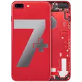 Back Housing W/ Small Components Pre-Installed Compatible For iPhone 7 Plus (Used OEM Pull: Grade A) (Red)
