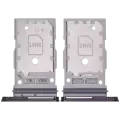 Dual Sim Card Tray Compatible For Samsung Galaxy S24 5G / S24 Plus 5G (Onyx Black)