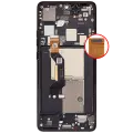 OLED Assembly With Frame Compatible For Motorola Moto Edge 50 Pro (XT2403 / 2024) (Refurbished) (Black Beauty)