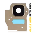 Back Camera Lens With Bezel Ring Compatible For Samsung Galaxy S8 Plus (Gold)