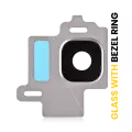 Back Camera Lens With Bezel Ring Compatible For Samsung Galaxy S8 (Arctic Silver)