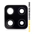 Back Camera Lens With Cover Bezel Ring Compatible For Samsung Galaxy A42 5G (A426 / 2020) (Prism Dot Black)