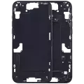 Mid-Frame Housing With Power And Volume Button Compatible For iPhone 15 Plus (International Version) (Aftermarket Plus) (Black)