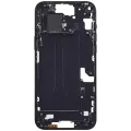 Mid-Frame Housing With Power And Volume Button Compatible For iPhone 15 Plus (International Version) (Aftermarket Plus) (Black)