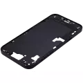 Mid-Frame Housing With Power And Volume Button Compatible For iPhone 15 Plus (International Version) (Aftermarket Plus) (Black)