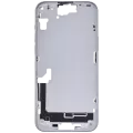 Mid-Frame Housing With Power And Volume Button Compatible For iPhone 15 Plus (International Version) (Aftermarket Plus) (Blue)