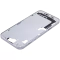 Mid-Frame Housing With Power And Volume Button Compatible For iPhone 15 Plus (International Version) (Aftermarket Plus) (Blue)