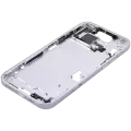 Mid-Frame Housing With Power And Volume Button Compatible For iPhone 15 Plus (International Version) (Aftermarket Plus) (Blue)