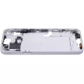 Mid-Frame Housing With Power And Volume Button Compatible For iPhone 15 Plus (International Version) (Aftermarket Plus) (Blue)