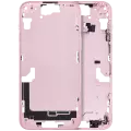 Mid-Frame Housing With Power And Volume Button Compatible For iPhone 15 Plus (International Version) (Aftermarket Plus) (Pink)