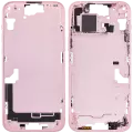 Mid-Frame Housing With Power And Volume Button Compatible For iPhone 15 Plus (International Version) (Aftermarket Plus) (Pink)