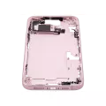 Mid-Frame Housing With Power And Volume Button Compatible For iPhone 15 Plus (International Version) (Aftermarket Plus) (Pink)