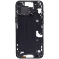 Mid-Frame Housing With Power And Volume Button Compatible For iPhone 15 Plus (US Version) (Aftermarket Plus) (Black)