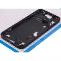 Mid-Frame Housing With Power And Volume Button Compatible For iPhone 15 Plus (US Version) (Aftermarket Plus) (Black)