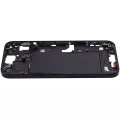 Mid-Frame Housing With Power And Volume Button Compatible For iPhone 15 Plus (US Version) (Aftermarket Plus) (Black)