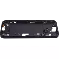 Mid-Frame Housing With Power And Volume Button Compatible For iPhone 15 Plus (US Version) (Aftermarket Plus) (Black)