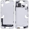 Mid-Frame Housing With Power And Volume Button Compatible For iPhone 15 Plus (US Version) (Aftermarket Plus) (Blue)