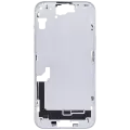 Mid-Frame Housing With Power And Volume Button Compatible For iPhone 15 Plus (US Version) (Aftermarket Plus) (Blue)