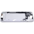 Mid-Frame Housing With Power And Volume Button Compatible For iPhone 15 Plus (US Version) (Aftermarket Plus) (Blue)