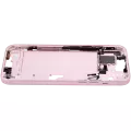 Mid-Frame Housing With Power And Volume Button Compatible For iPhone 15 Plus (US Version) (Aftermarket Plus) (Pink)