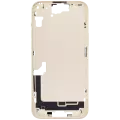 Mid-Frame Housing With Power And Volume Button Compatible For iPhone 15 Plus (US Version) (Aftermarket Plus) (Yellow)