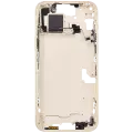 Mid-Frame Housing With Power And Volume Button Compatible For iPhone 15 Plus (US Version) (Aftermarket Plus) (Yellow)