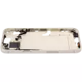 Mid-Frame Housing With Power And Volume Button Compatible For iPhone 15 Plus (US Version) (Aftermarket Plus) (Yellow)