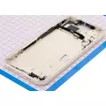 Mid-Frame Housing With Power And Volume Button Compatible For iPhone 15 Plus (US Version) (Aftermarket Plus) (Yellow)
