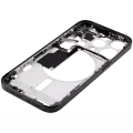 Mid-Frame Housing With Power And Volume Button Compatible For iPhone 15 Pro (International Version) (Aftermarket Plus) (Black Titanium)
