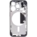 Mid-Frame Housing With Power And Volume Button Compatible For iPhone 15 Pro (International Version) (Aftermarket Plus) (Blue Titanium)
