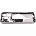 Mid-Frame Housing With Power And Volume Button Compatible For iPhone 15 Pro (US Version) (Aftermarket Plus) (Natural Titanium)