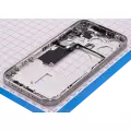 Mid-Frame Housing With Power And Volume Button Compatible For iPhone 15 Pro (US Version) (Aftermarket Plus) (Natural Titanium)