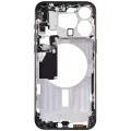 Mid-Frame Housing With Power And Volume Button Compatible For iPhone 15 Pro Max (International Version) (Aftermarket Plus) (Black Titanium)