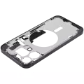 Mid-Frame Housing With Power And Volume Button Compatible For iPhone 15 Pro Max (International Version) (Aftermarket Plus) (Black Titanium)