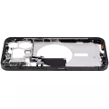 Mid-Frame Housing With Power And Volume Button Compatible For iPhone 15 Pro Max (International Version) (Aftermarket Plus) (Black Titanium)