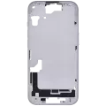 Mid-Frame Housing With Power And Volume Button Compatible For iPhone 15 (US Version) (Aftermarket Plus) (Blue)