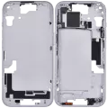 Mid-Frame Housing With Power And Volume Button Compatible For iPhone 15 (US Version) (Aftermarket Plus) (Blue)