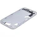Mid-Frame Housing With Power And Volume Button Compatible For iPhone 15 (US Version) (Aftermarket Plus) (Blue)