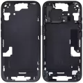 Mid-Frame Housing With Power And Volume Button Compatible For iPhone 15 (International Version) (Used OEM Pull: Grade A) (Black)